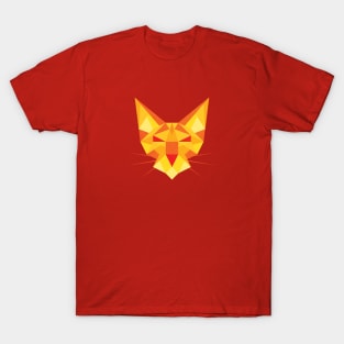 Geometric Minimalist Cat T-Shirt